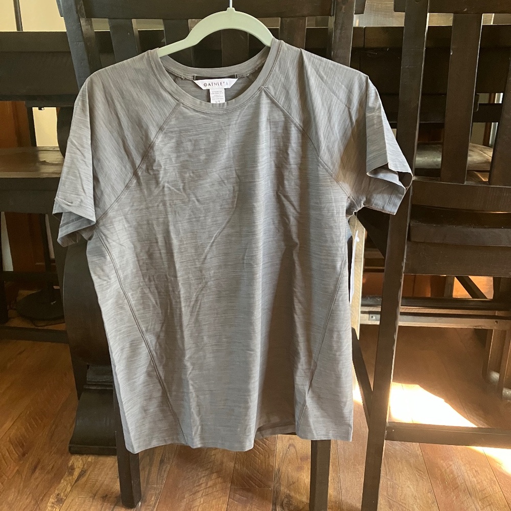 NWT Athleta Ultimate Train Textured Tee ST